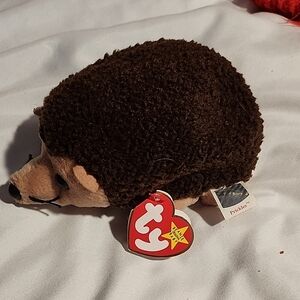 Ty Brown Hedgehog "Prickles" Beanie Baby